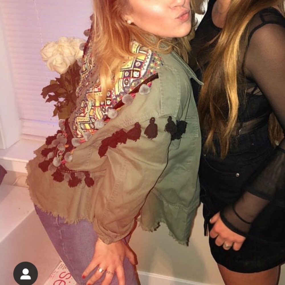 ZARA embroidered jacket- so cool
